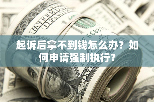 济南起诉后拿不到钱怎么办？如何申请强制执行？